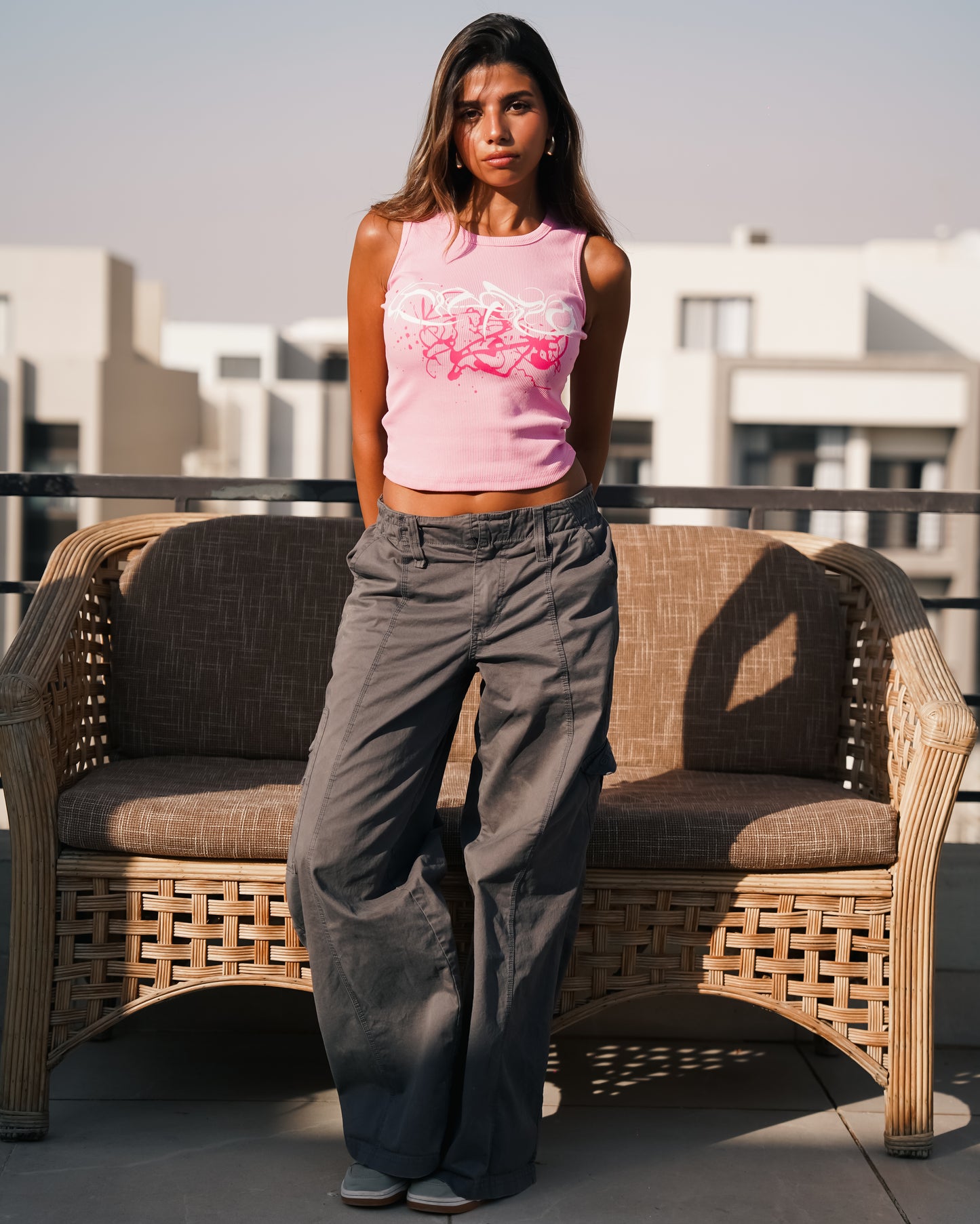 Pink tank top