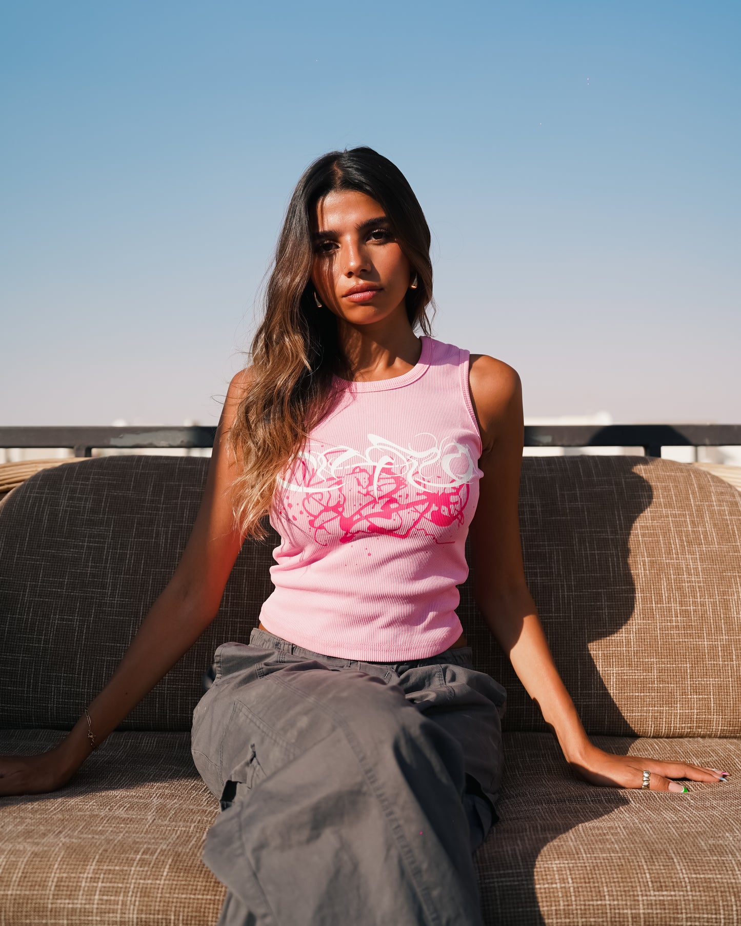 Pink tank top