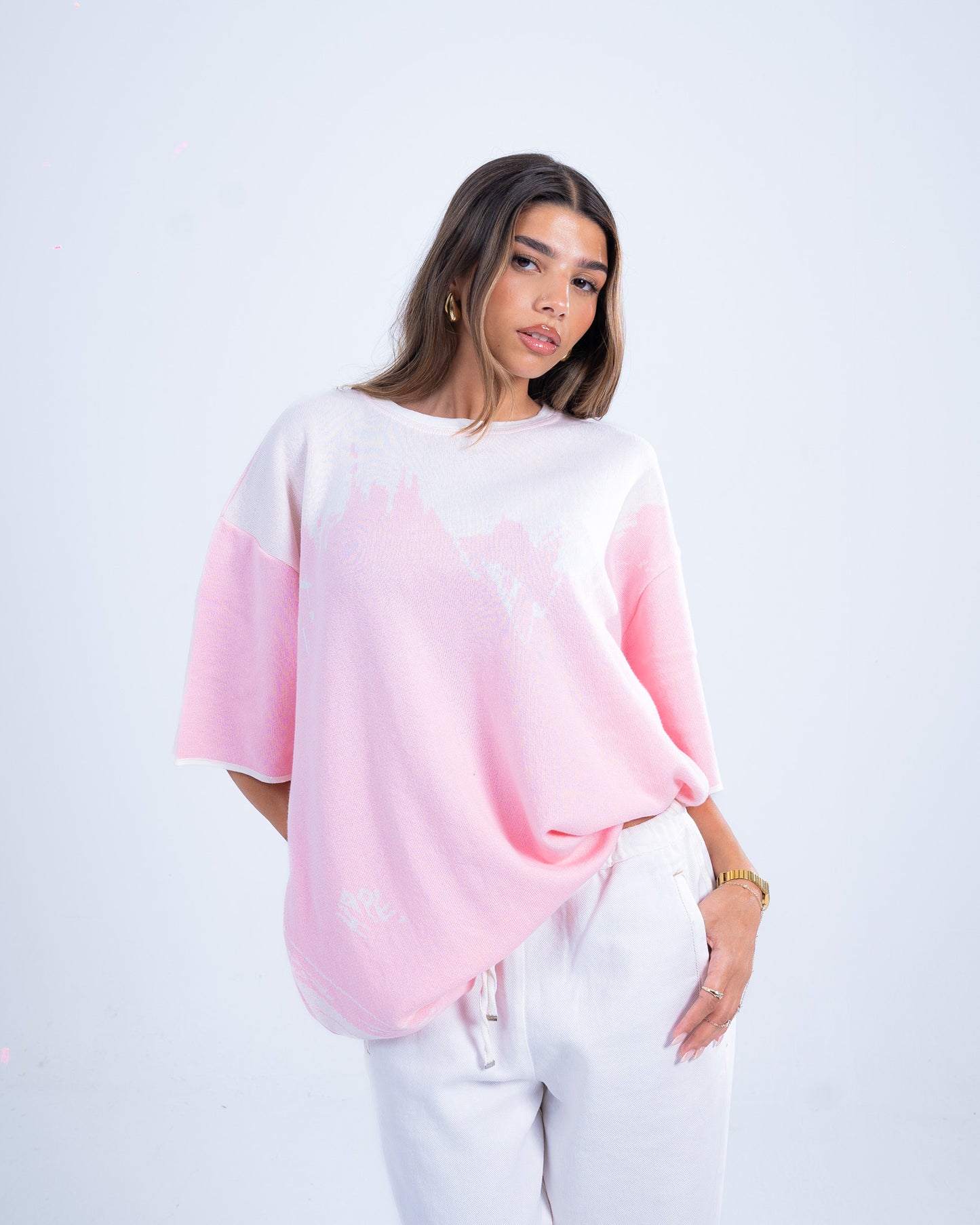 Pink Knitted