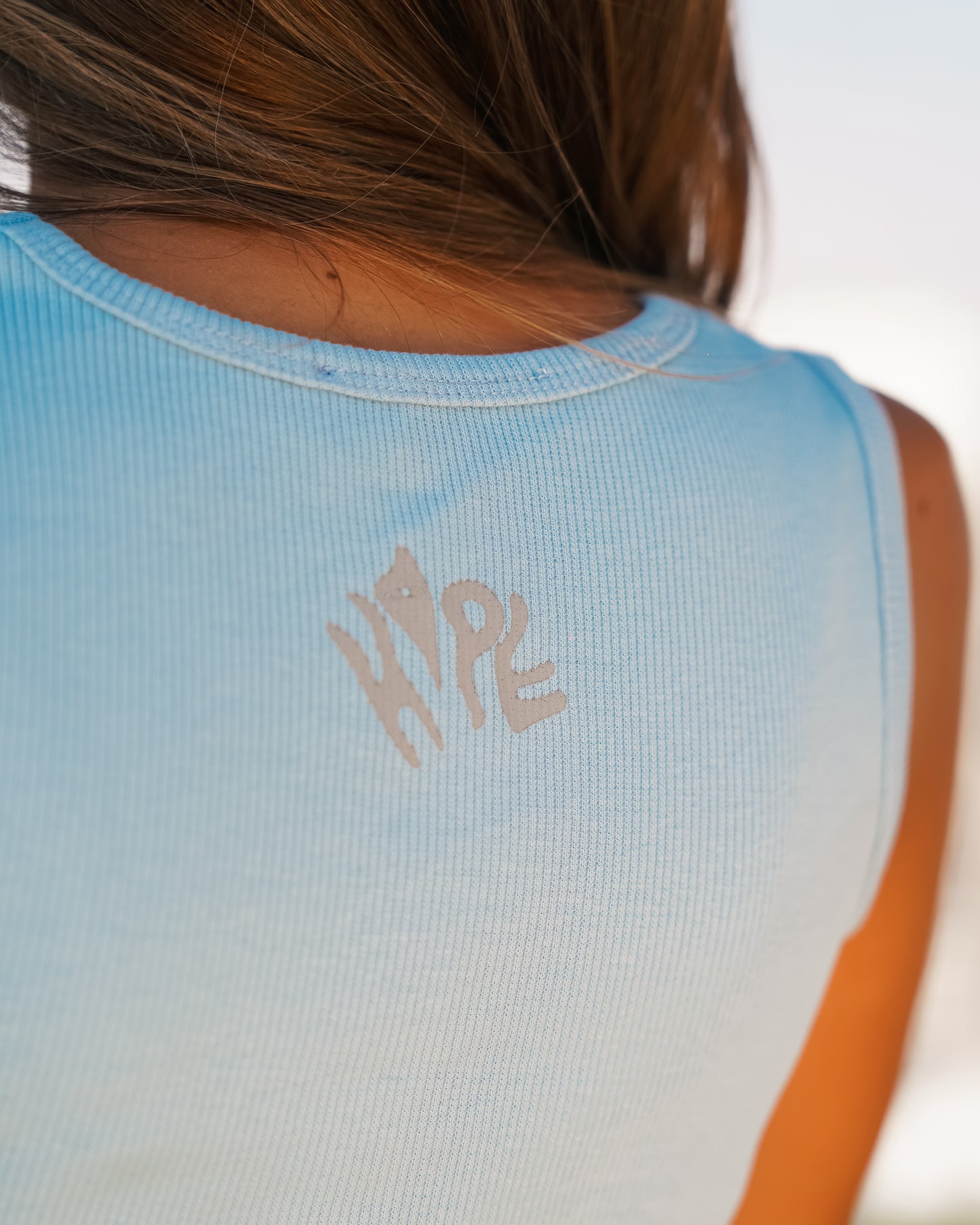 Baby blue tank top