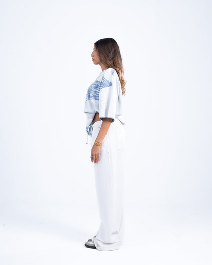White knitted