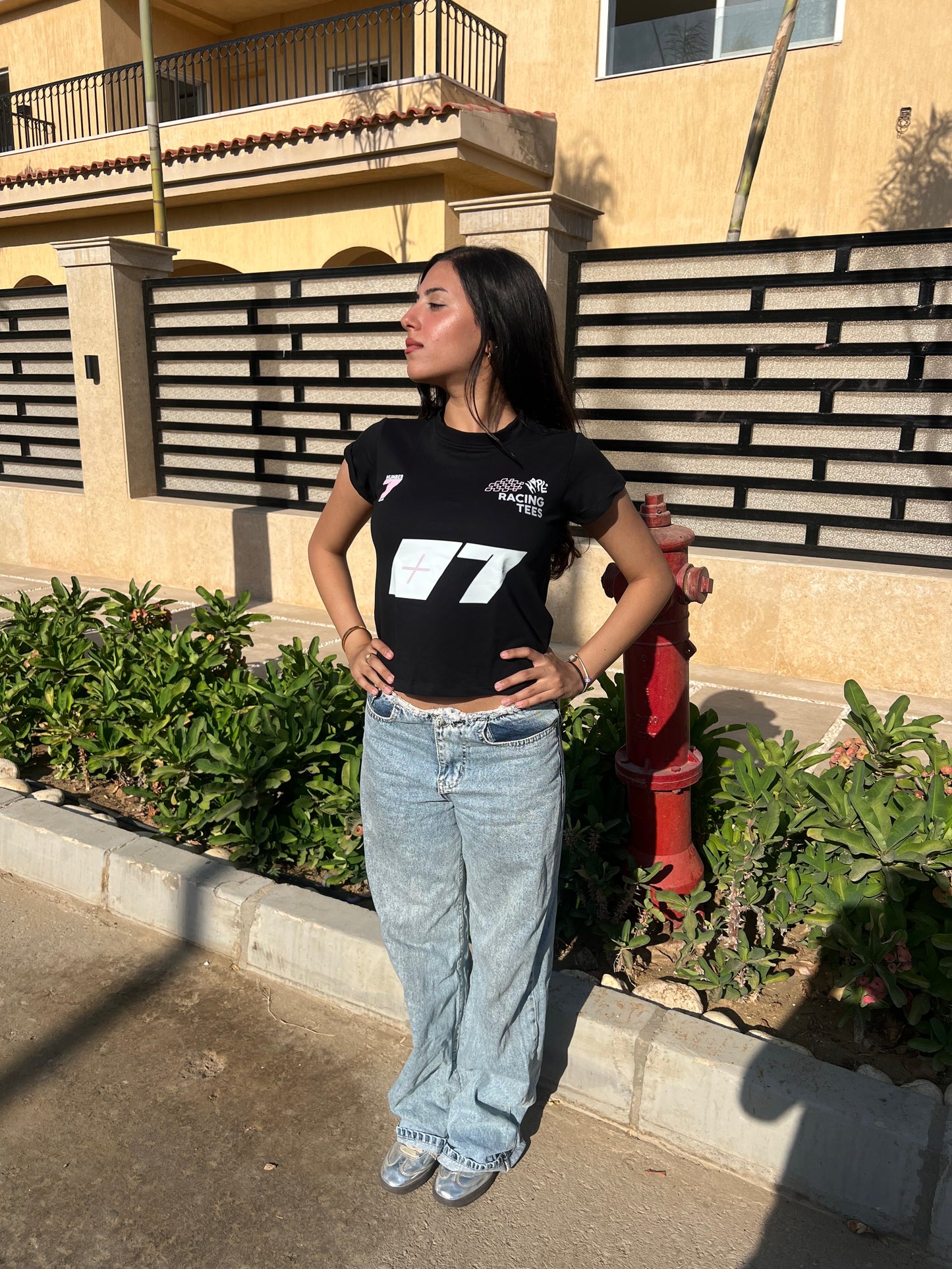Racing baby tee