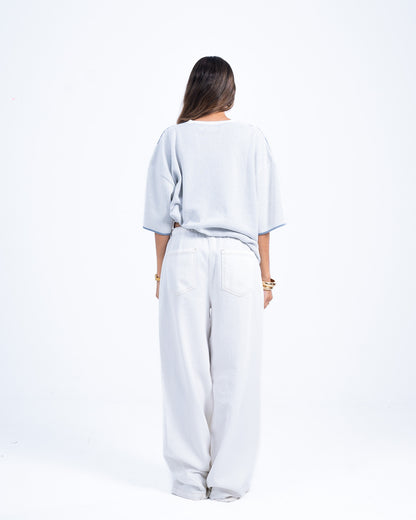 White knitted