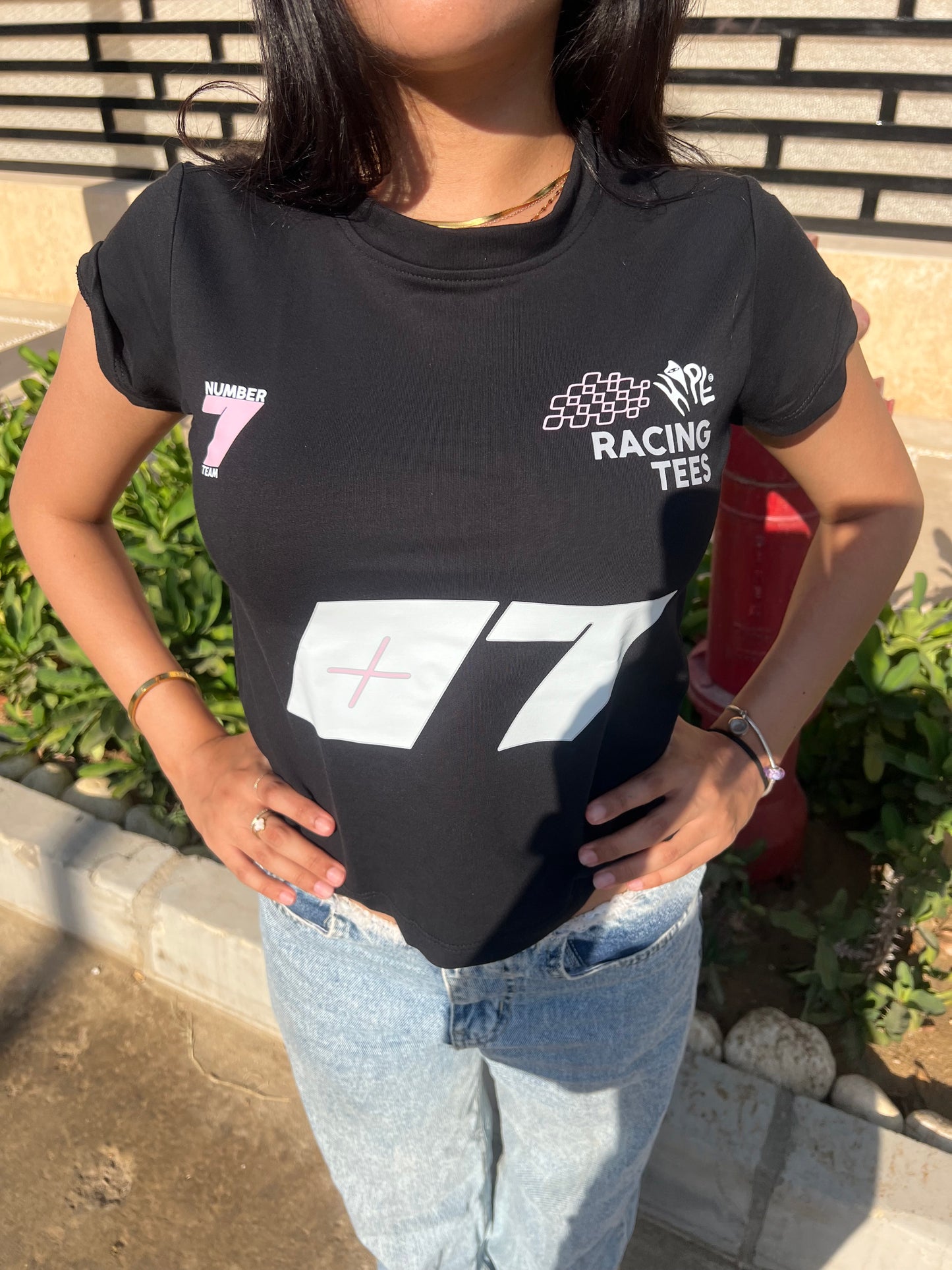 Racing baby tee