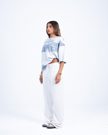 White knitted