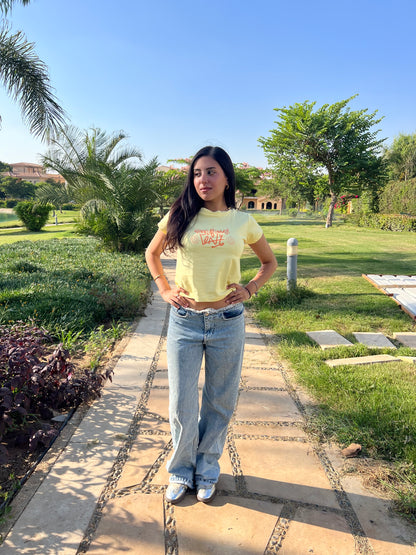 Glowing all summer long baby tee
