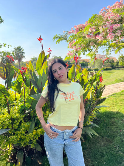 Glowing all summer long baby tee
