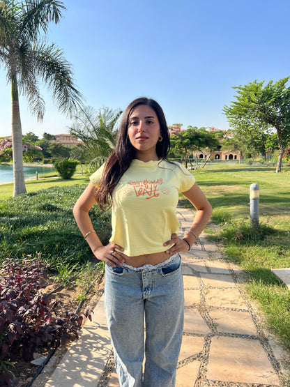 Glowing all summer long baby tee